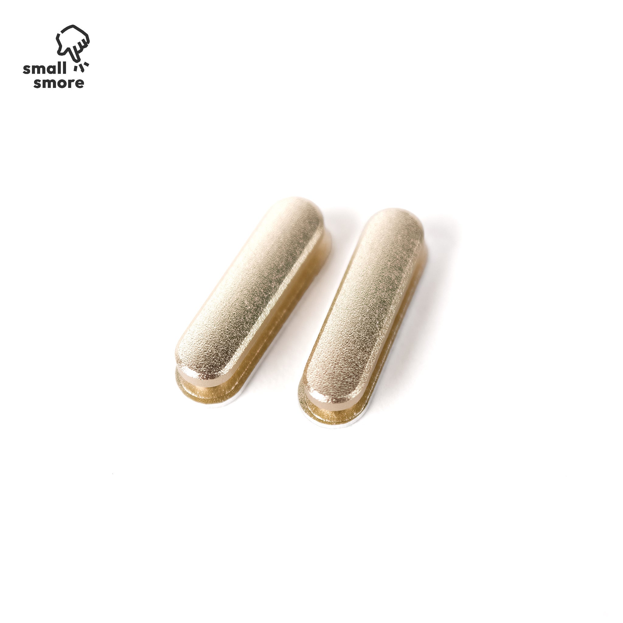 Existing OCase metal button pair, reference 2