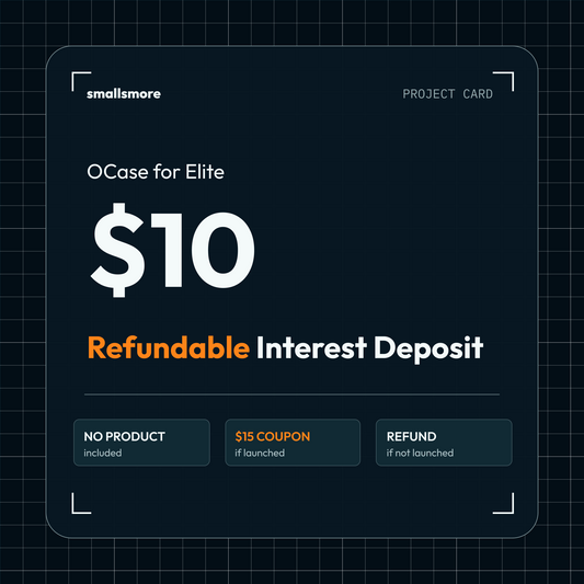 OCase for Elite $10 Refundable Interest Deposit project card - $15 coupon