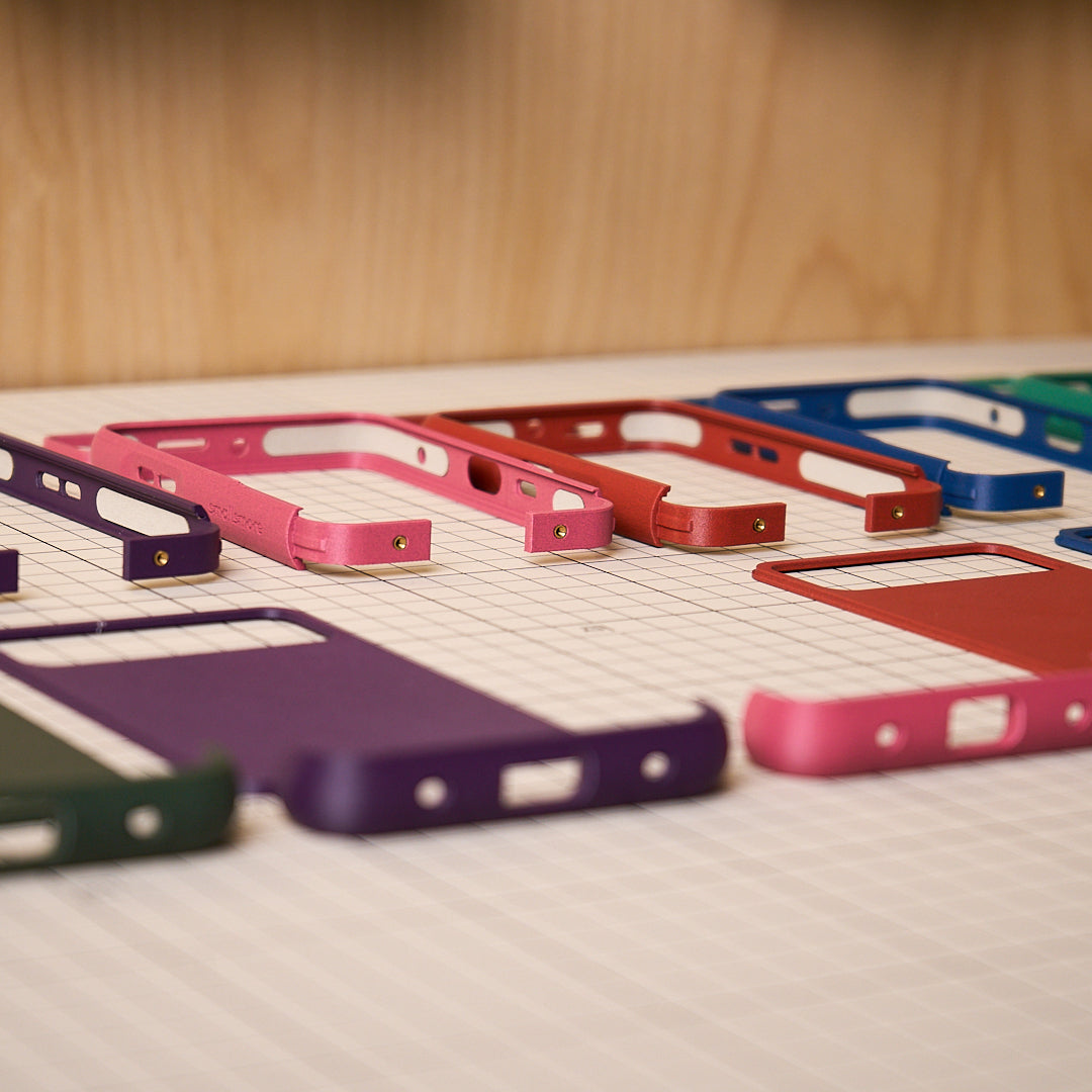 MCase frames and modules in different colors