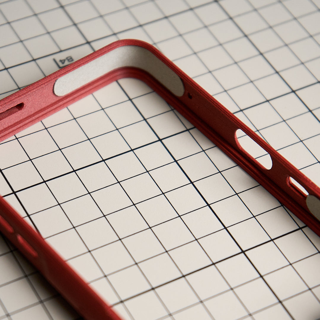 Microfiber fabric lining inside the MCase frame
